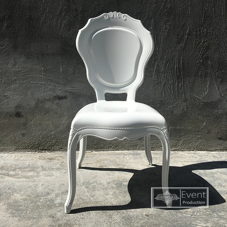 Event wedding outdoor plastic cafe chairs black and white dining chair for banquet PC chair wedding
