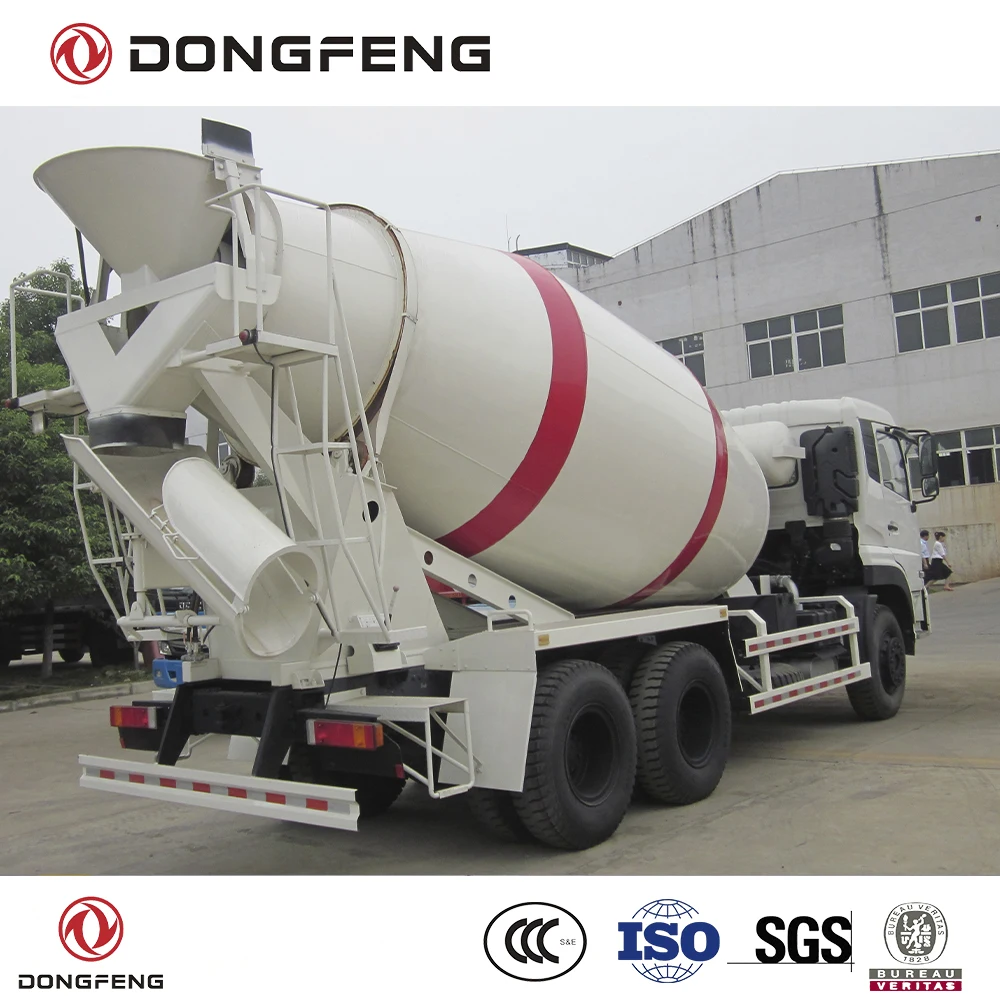 Dongfeng 6x4 type 12 m3 concrete mixer truck Cummins 260 Hp engine E2 RHD cement truck