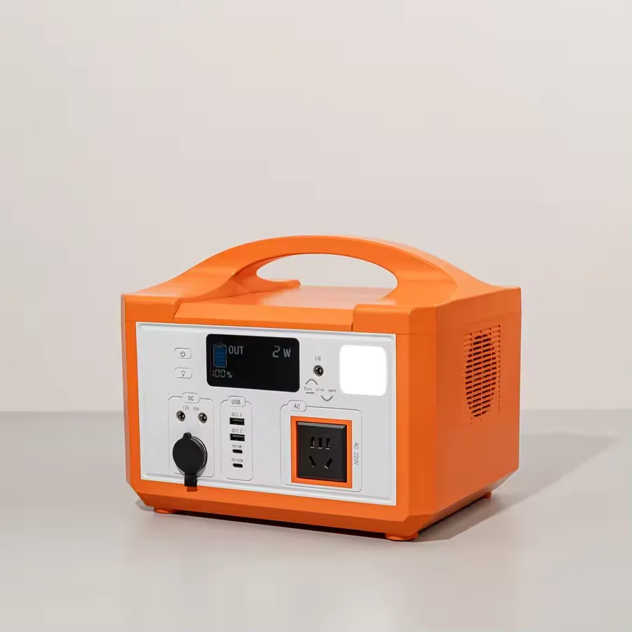 600W Rechargeable lithium ion battery Solar Panels Portable Power Station AC DC USB Quick Charge Solar Generator