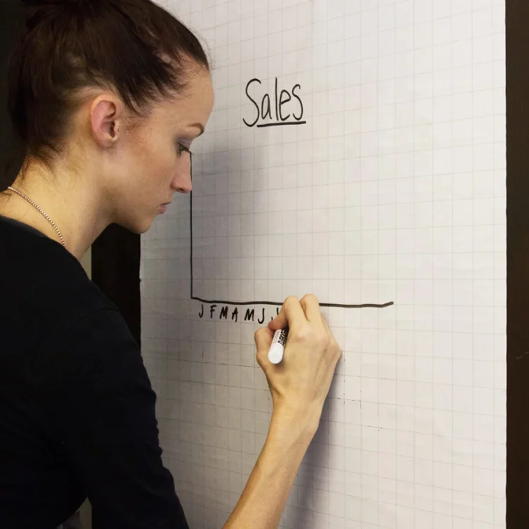 Static Whiteboard Film Instant Reusable Dry Erase Board Roll