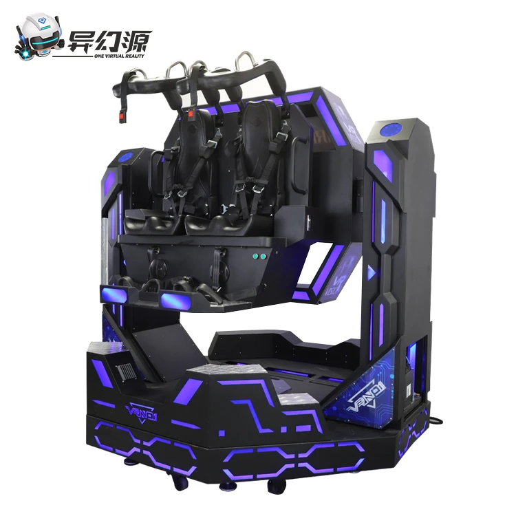 VR Attractions 9D Double Chair Virtual Reality VR arcade machine Flying Simulator 360 VR Simulator