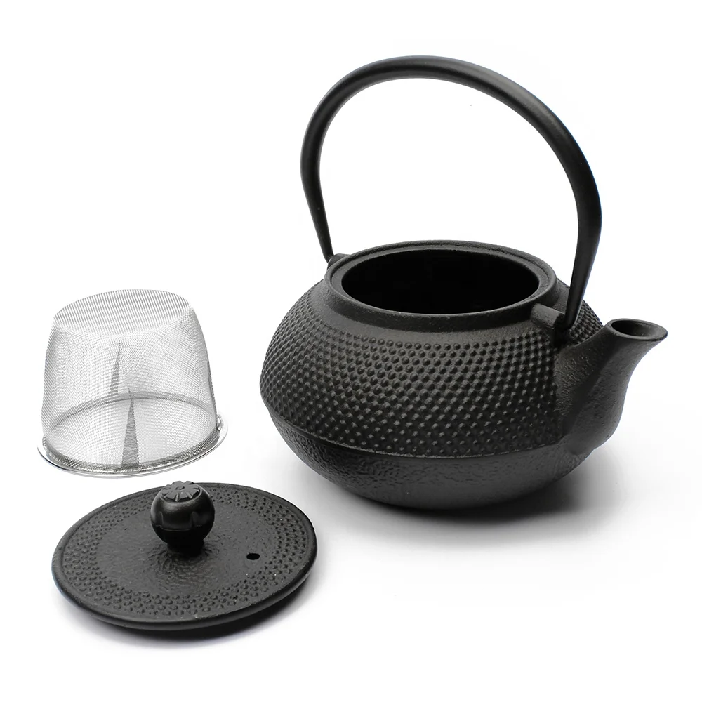 Custom logo assorted color 900 ml enameled cast iron teapot