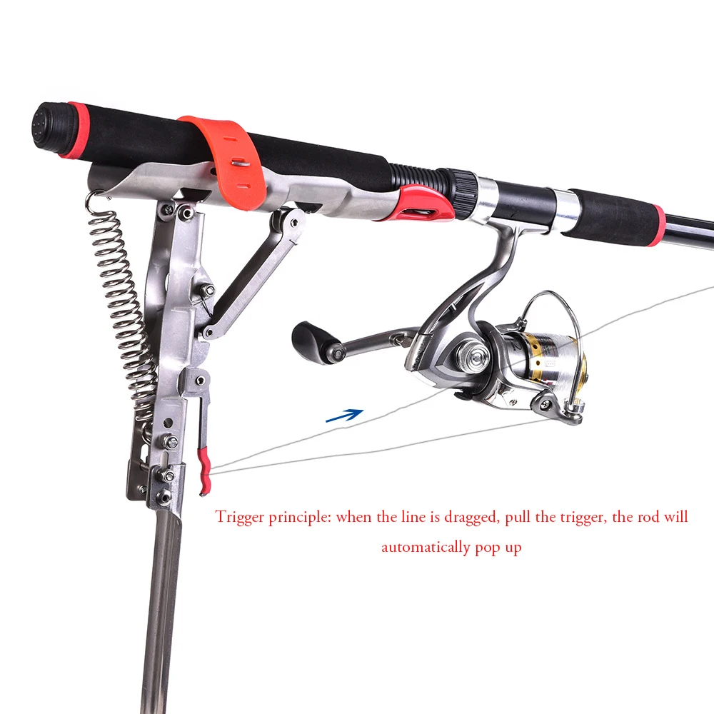 Hot Sales Stainless steel fishing tackle sea rod spring fishing rod rack holder for automatic fishing