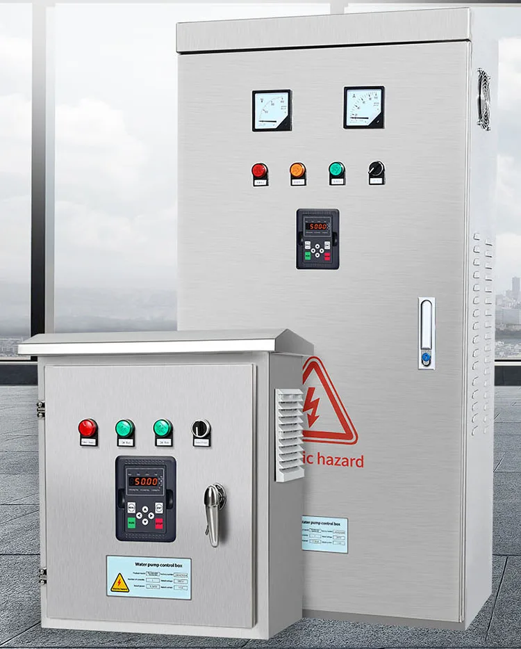 Duplex VFD Pump Controller Cabinet  380VAC Variable Speed Drive VSD VFD Variable Frequency Drive