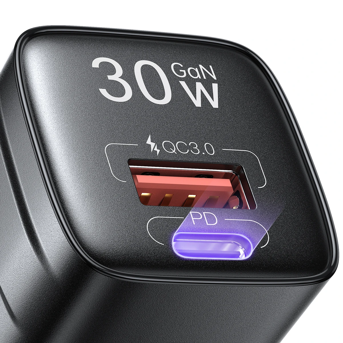 2023 30W+30W USB C Wall Charger LISEN 2-Port USB C Charger Block with GaN II Tech PD 3.0/QC 3.0 Pint-Sized Type C Charger