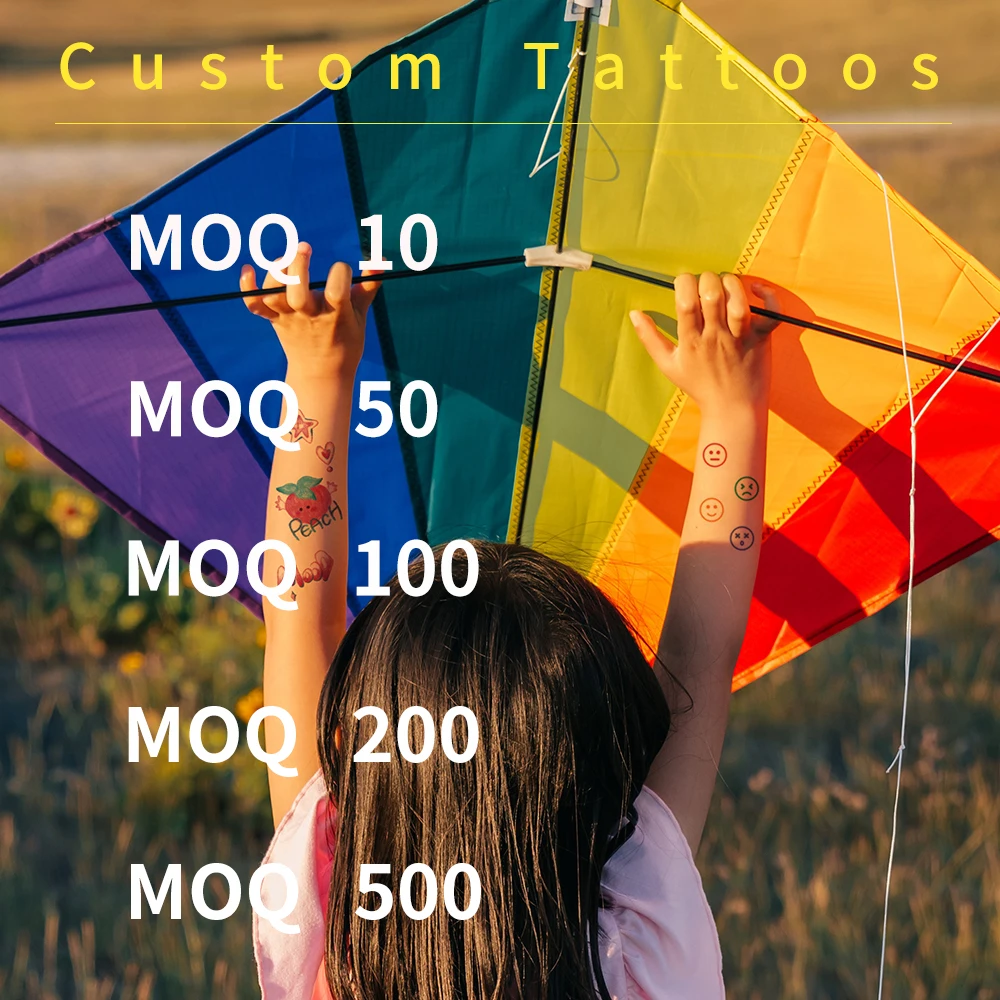 Custom colorful non-toxic friendly to skin high quality removable Christmas festival holiday  temporary tattoo sticker for kids