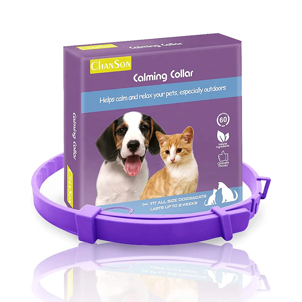 Amazon hot selling Wholesale Pet Pheromone 60 Days Anti Anxiety Calming Collar