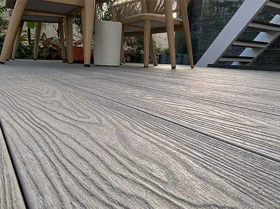 Wood Plastic Composite Board Anti Slip and Waterproof Outer Covering Wpc Deck Wood Texture Crack Resistant Outdoor Floor Tiles
