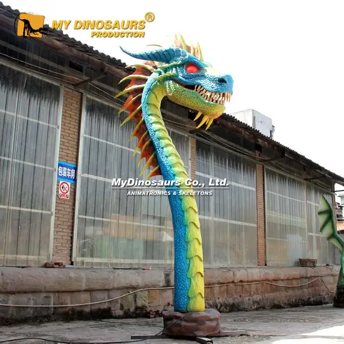 MY DINO AN-032 3d Dragon Sculpture Resin Animatronic dragon Head