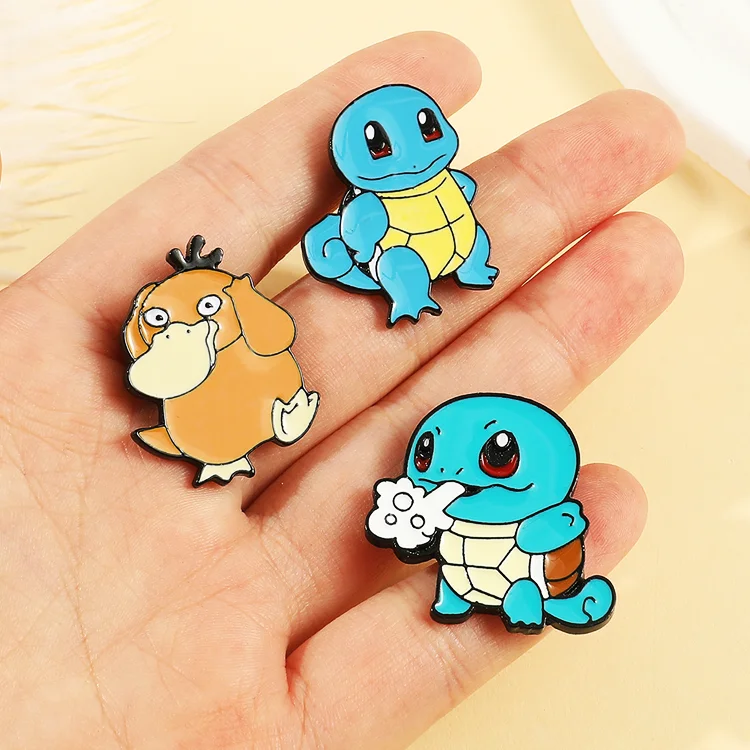 Manufacturer make popular anime design lapel pins no minimum cheap bulk stocked soft enamel pin