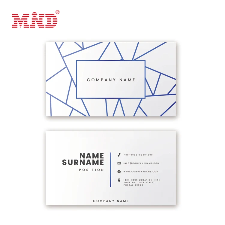 Wholesale Customized Business Name Card Thank You Greeting Cards with Own Logo