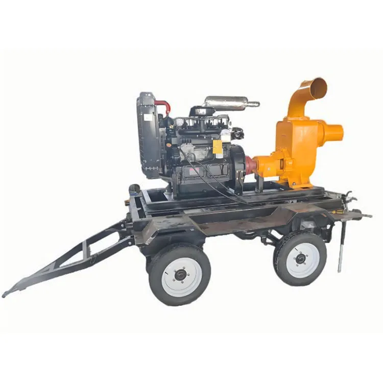 Heavy Duty 25HP Diesel Self Priming Pump Machine with Trailer - Agricultural Drainage & Emergency Water Transfer