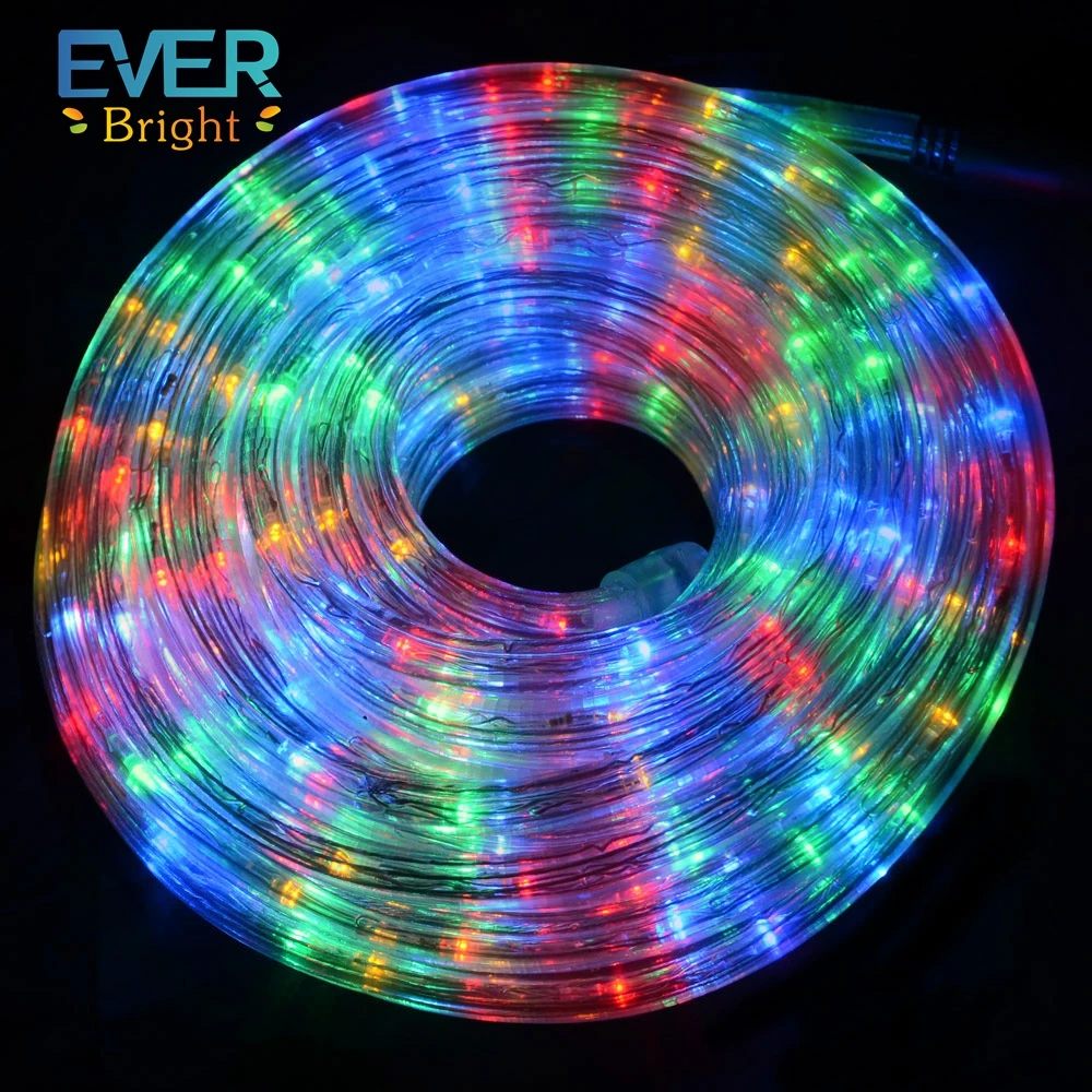 10m 50m 100m waterproof Warm White led rope light for outdoor christmas decorations