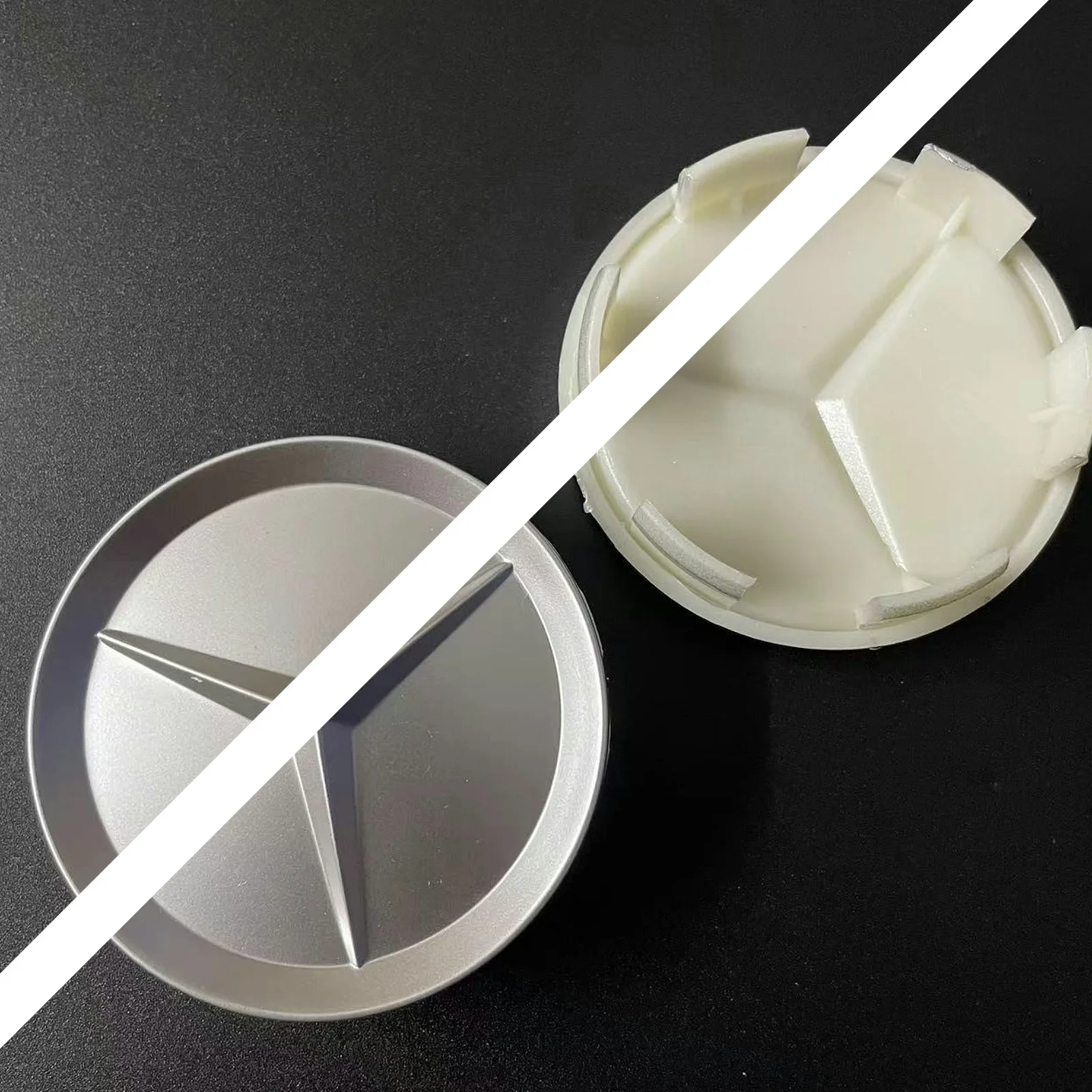 75mm Star Logo Car Wheel Center Caps Hub Caps For Mercedes Benz W176 W177 W204 W205 X156 X253 W117 W166  CLA CLK GLE GLA GLC GLK