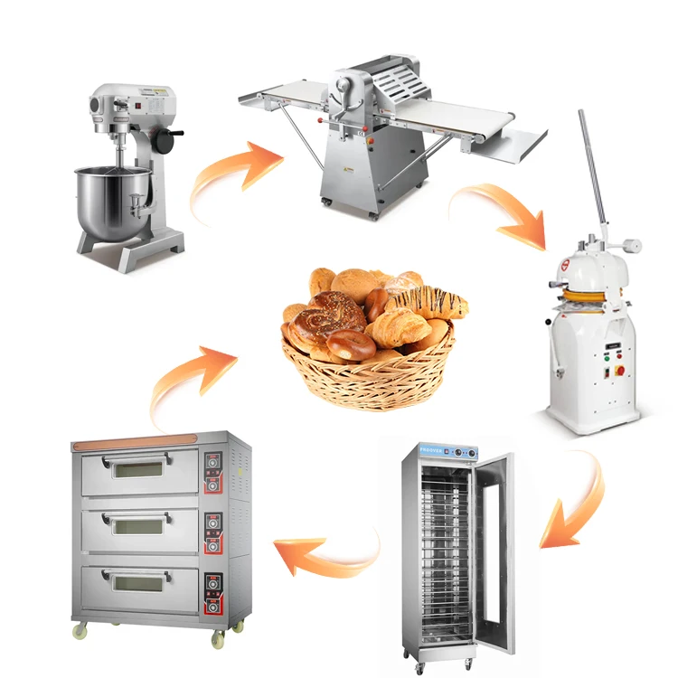 Industrial Electric Bakery Oven Bakery Complete Set Full Set Bread and Cake Baking Equipment