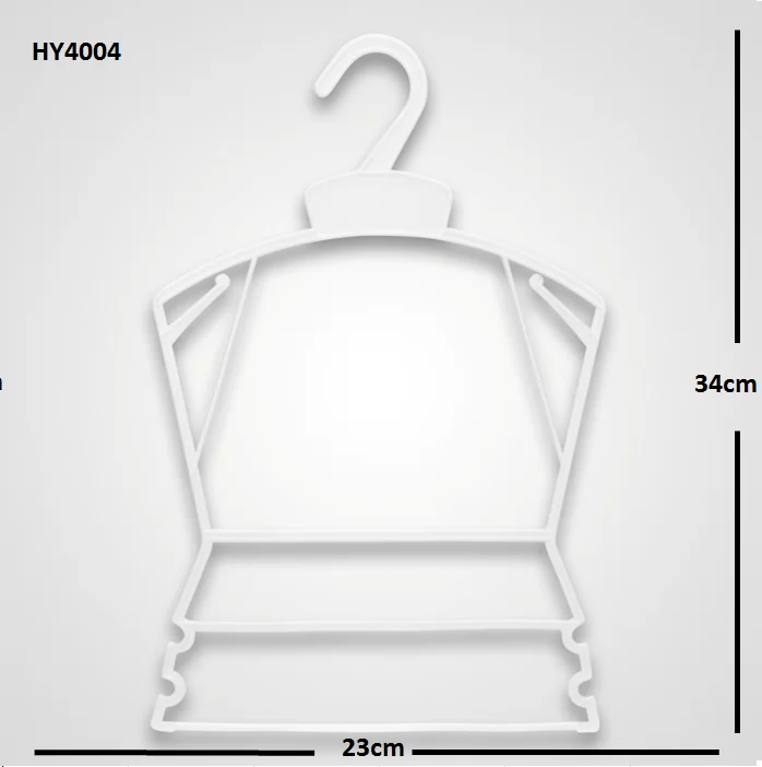 New Design Set Hanger Plastic Space Saving Clothes Newborn Baby Hangers HY-4004