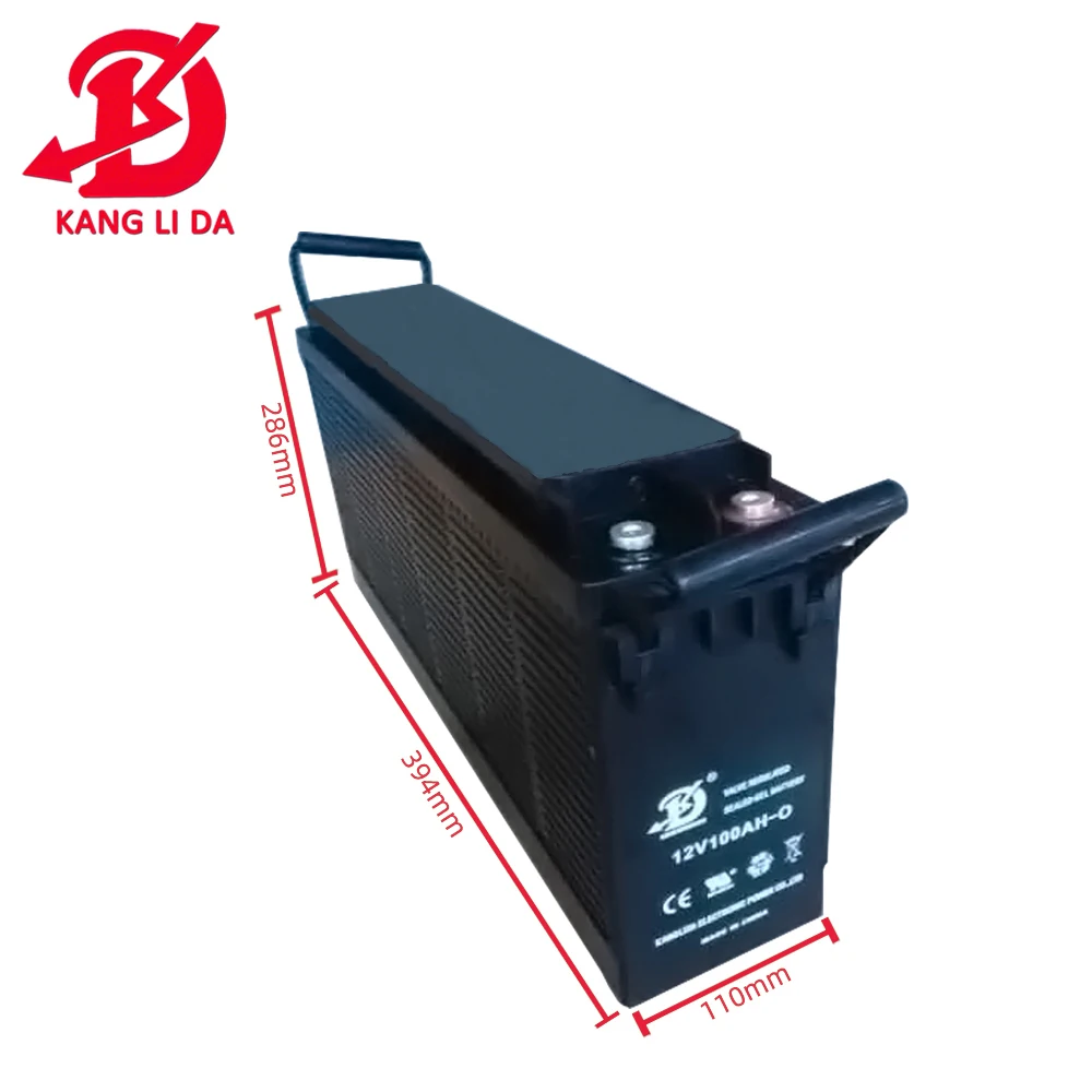 12v 100ah free maintenance agm vrla front access terminal ups battery