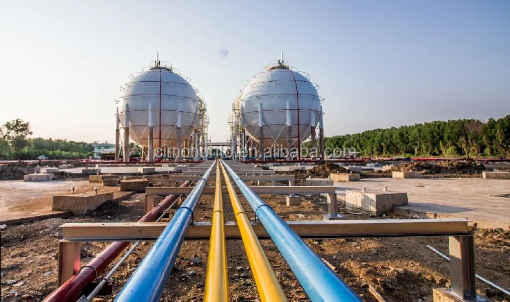 best quality 3000cbm liquefied gas lng/lpg storage spherical ball tanker sphere round tank manufacturer