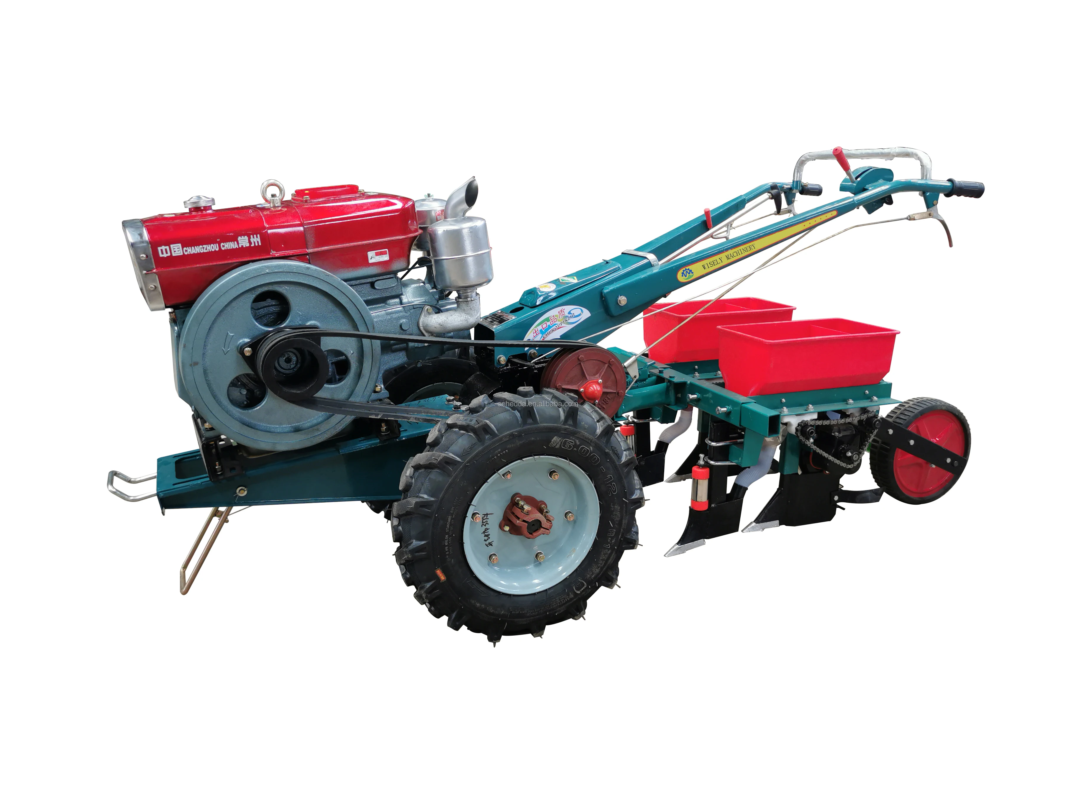 2 whee drive tractor with diesel engine 15HP shangdong walking tractor