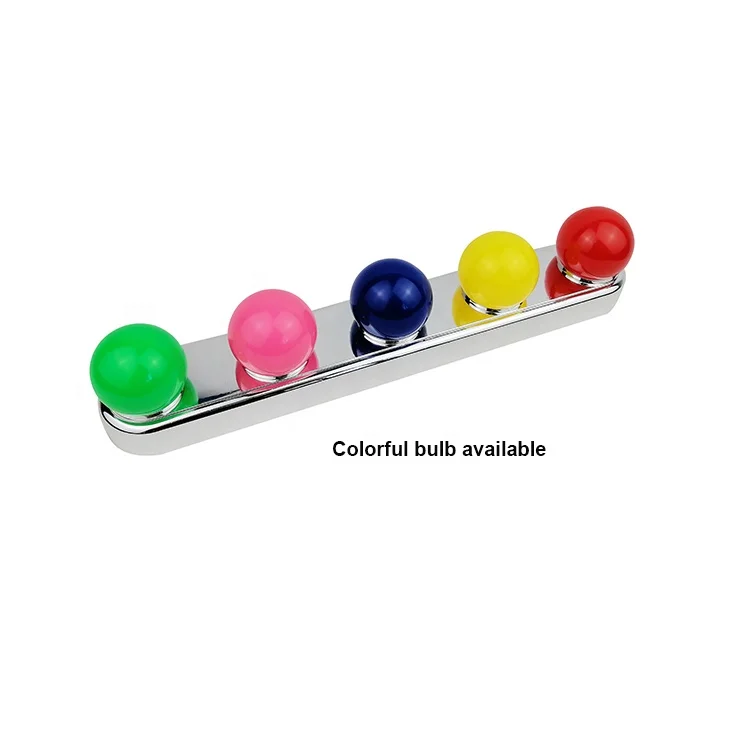 2020 New hollywood dressing table cosmetic makeup portable led 5 bulb mirror light