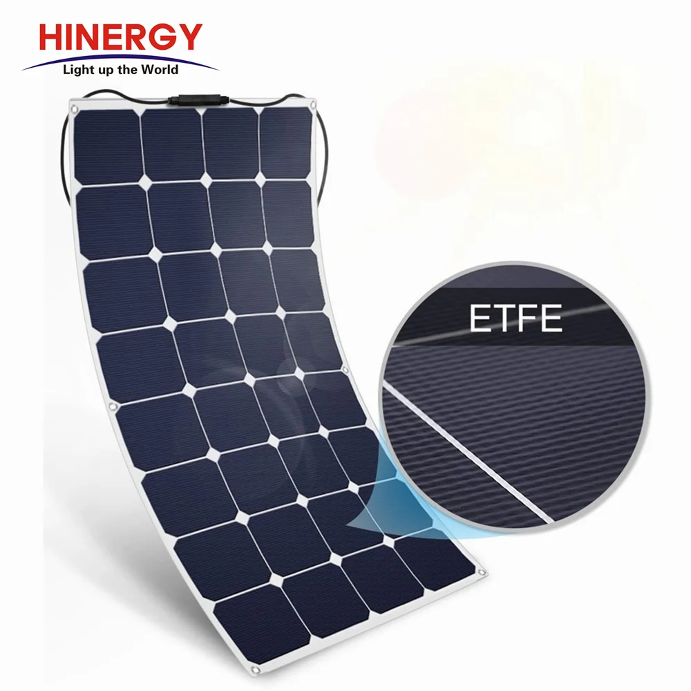  Полугибкая солнечная панель Hinergy ETFE цена для жилого автофургона морской автофургон энергетическая