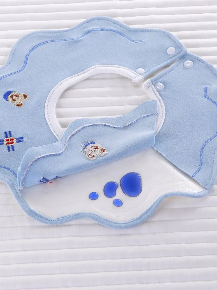 Adjustable 360 Cotton Baby Bandana Drool Bibs Newborn Baby Infant Cotton Bib