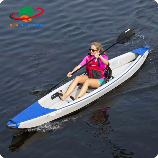 Custom fishing canoe rowing boat , drop stitch Inflatable Kayaks