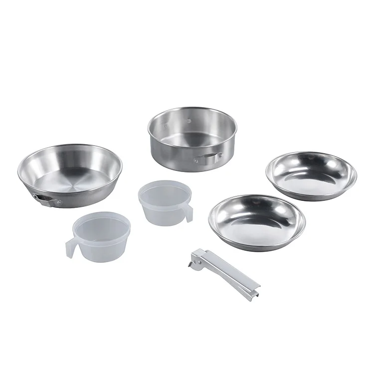 China Wholesale Outdoor Tableware Hiking Camping Cookware Set Camping Cooking Set