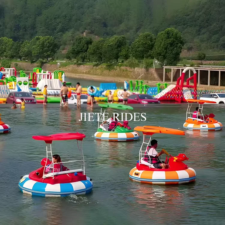 Floating bumper boat Round tire electric family water bumper boat water entertainment inflatable floating mat
