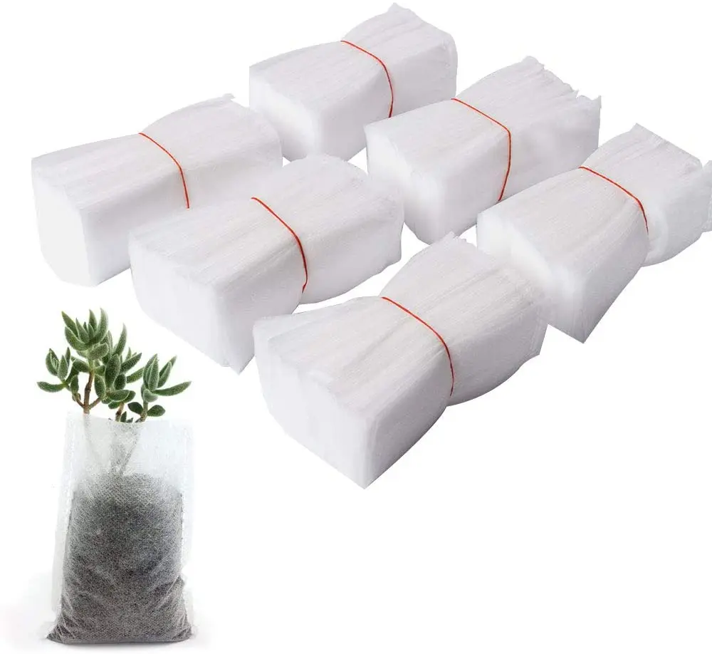 
100% Eco-friendly Biodegradable Non-Woven Seed Starter Bags Nursery Plants Grow Bags 