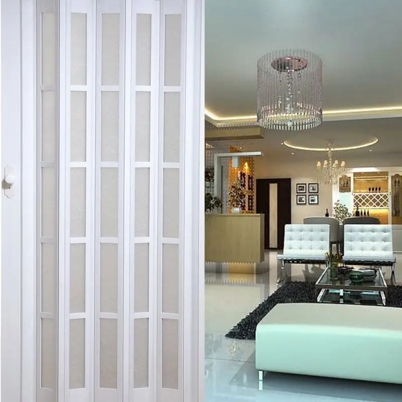 Laminated Slide Three By Folding Cabinet  Windows And Pvc Door For Toilet