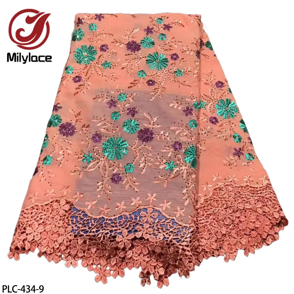 Wholesale Flower Design African 100% Cotton Lace Nigerian Guipure Cotton Lace Fabric