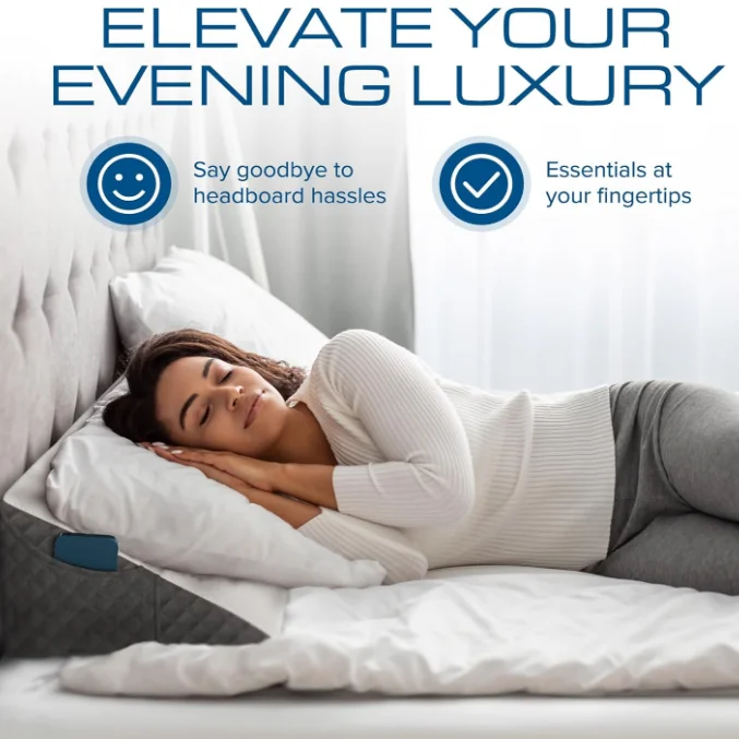 Bed Wedge Pillow For Headboard Bed Gap Filler Noodle Mattress Wedge Pillow Triangle For Sleeping To Fill The Gap