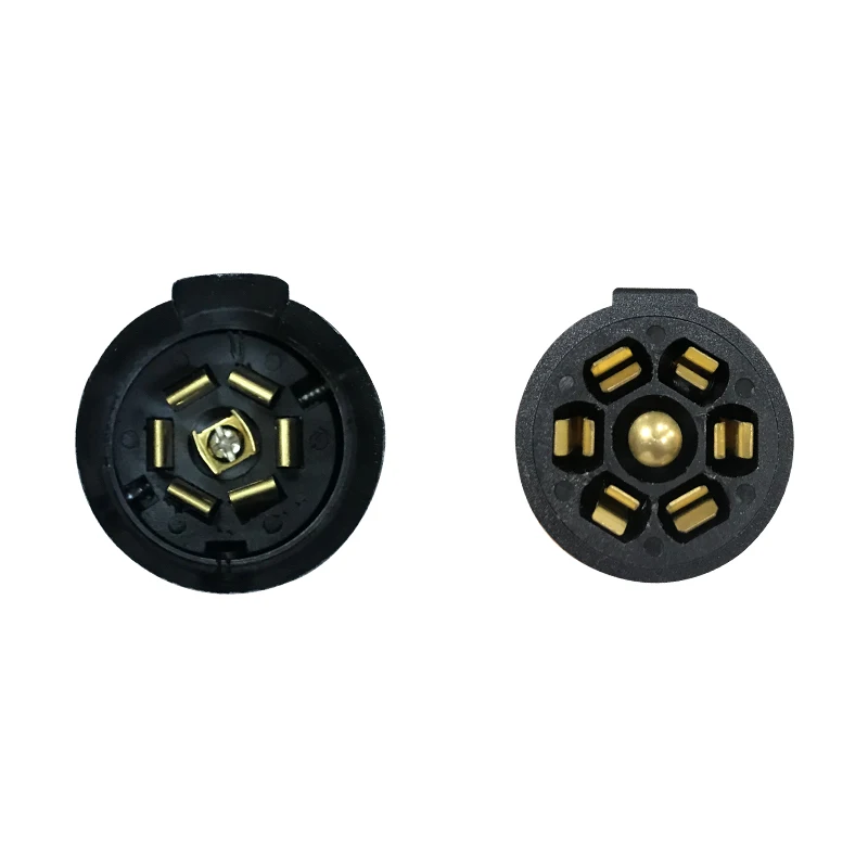 Dongguan Guangying 6 Foot 7 Way Trailer Cord Wire Harness Light Plug Connector Molded RV Cable