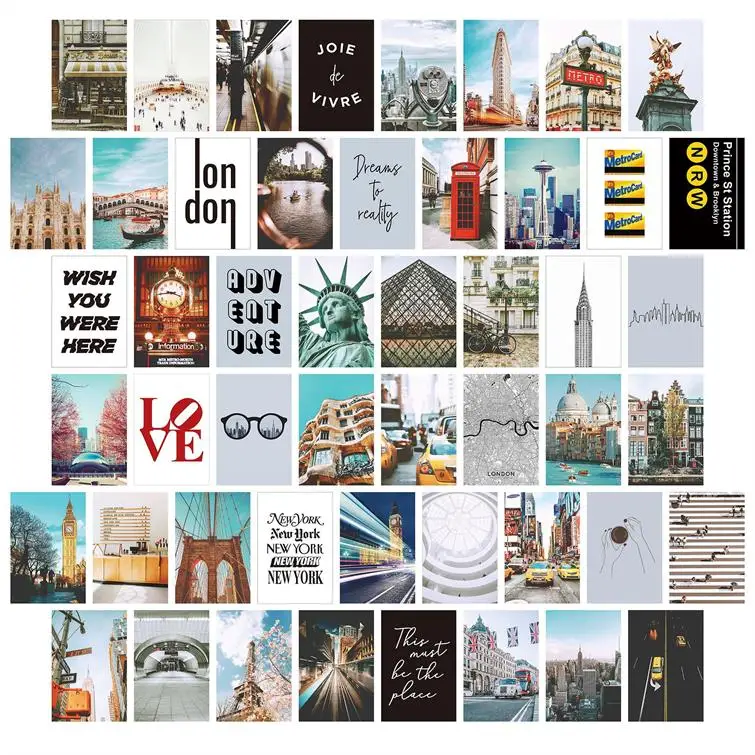 Only Supports Customization Anime Wall Collage Kit Custom Wall Collage Kit 50 Pcs Picture Collage Kit for Teen