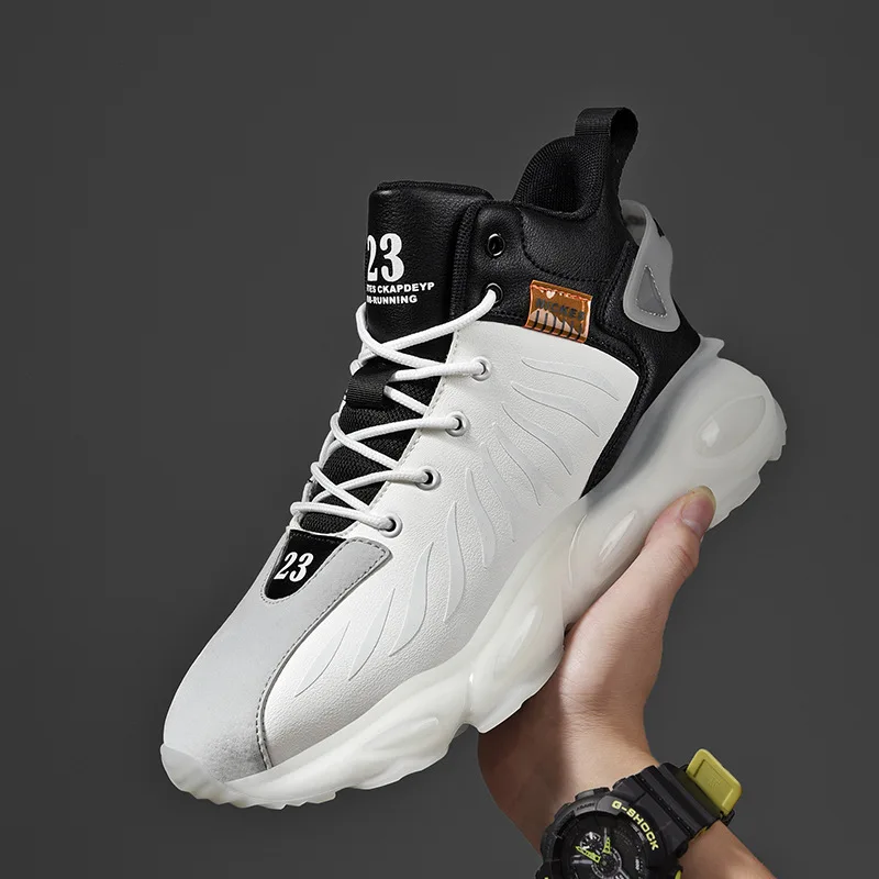 2022 New Popcorn Coconut Daddy Shoes Thick-soled Cushioned Sneakers Fashion All-match