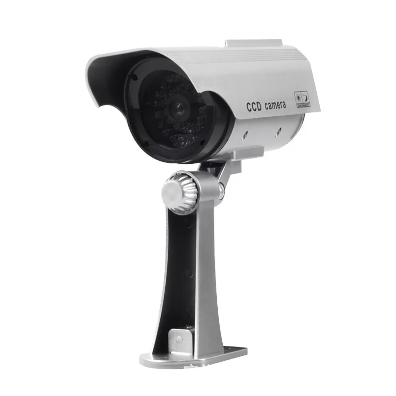 Solar Powered CCTV Blinking Camera Outdoor Wireless Security Surveillance Dummy   Camera Bullet Light warning Security Camera