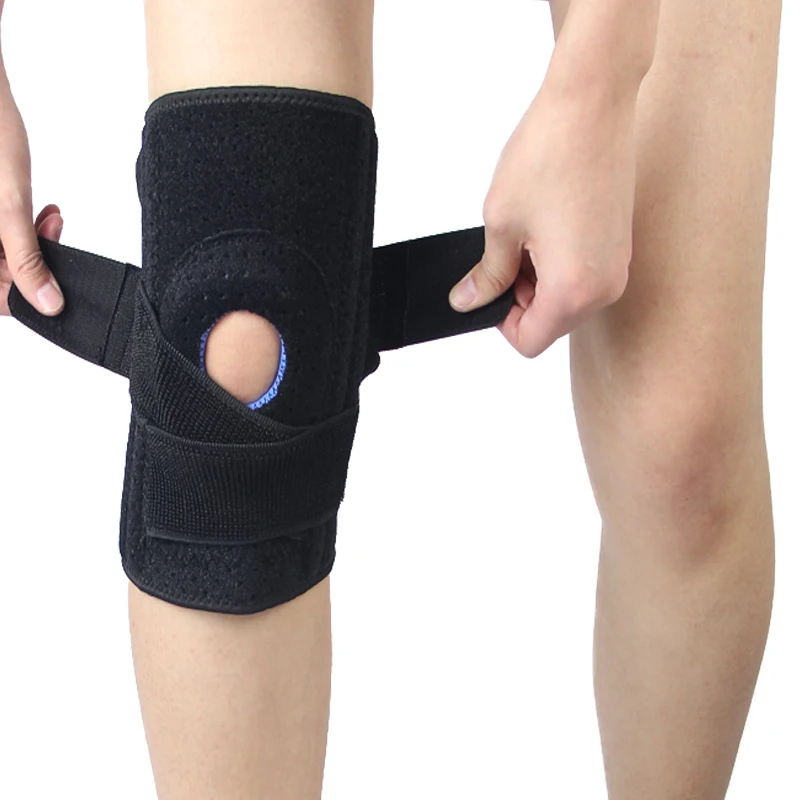 Выполненный по индивидуальному заказу разгрузчик регулируемое соединение Поддержка коленного бандажа с силиконовым покрытием