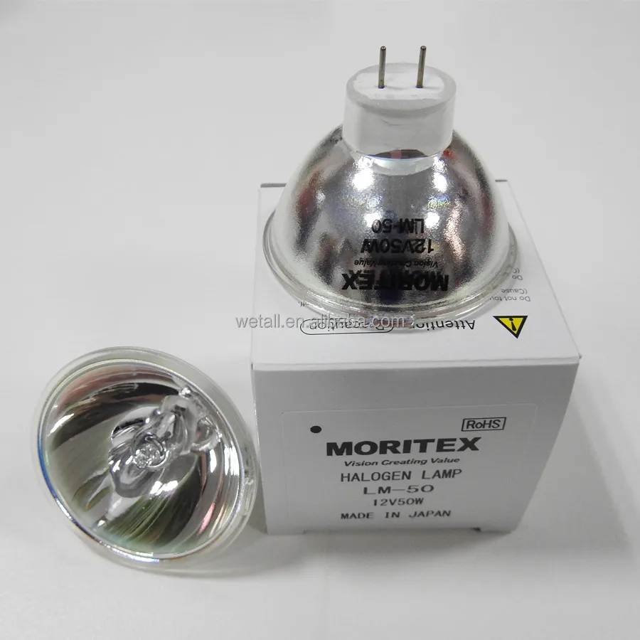 Original New MORITEX fiber optic bulb LM-50 12V50W 2000 hour light source machine halogen lamp cup