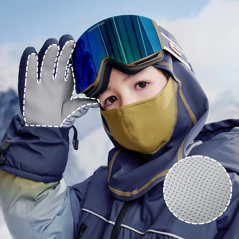 KOCOTREE Wholesale Outdoor Cold Proof Waterproof Kids Snowboard Winter Ski Gloves Thermal Snow Winter Child Gloves