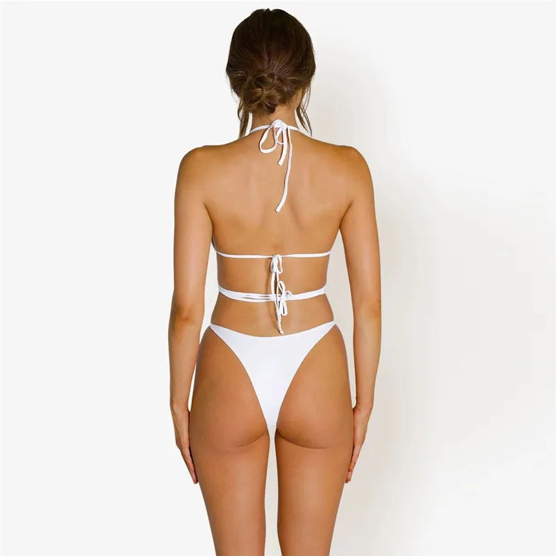 New trending sexy brazilian bikini bottom for girls fashion bathing suit women push up 2 piece bikini set beach swimwear