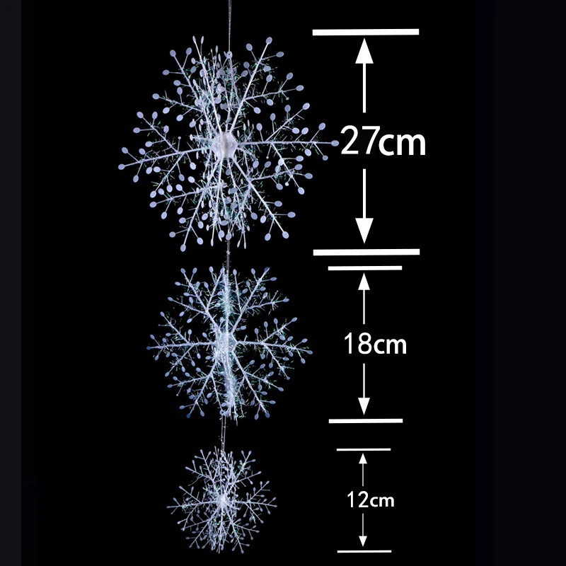 (6pcs) Christmas Artificial Snowflake Tree Decor Christmas decorations for Home Decoration