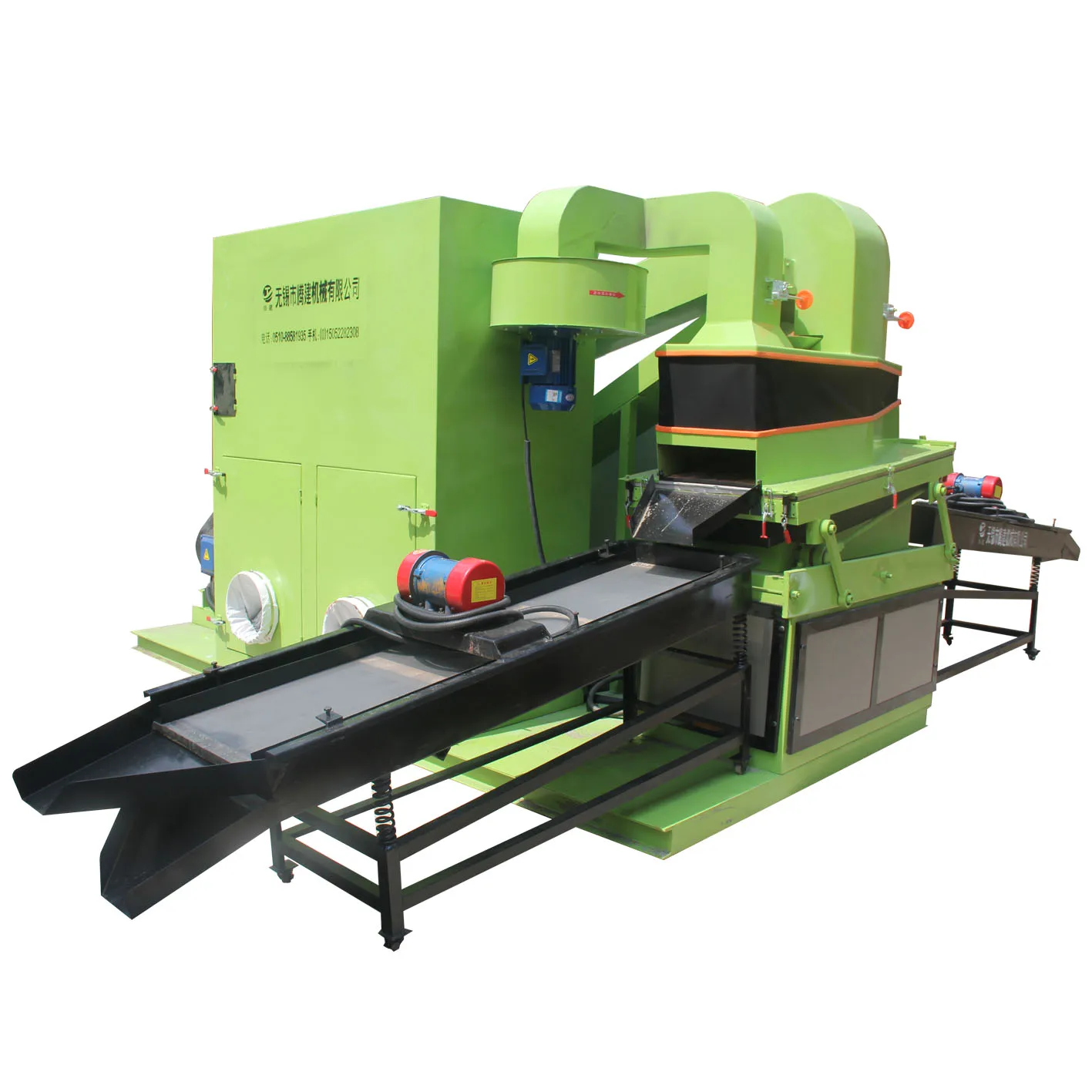 Automatic machine to recycling scrap copper cables