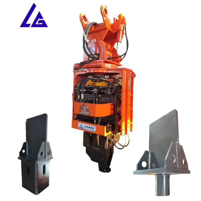 Hot sale wooden pile Side-hold vibratory pile hammer Lateral-grip sheet pile driver