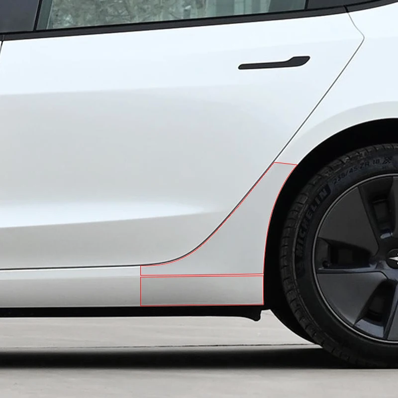 Защитная пленка для задней двери Tesla Model 3 Y термополиуретановая мембранная треугольная автомобильных дверей аксессуары украшения