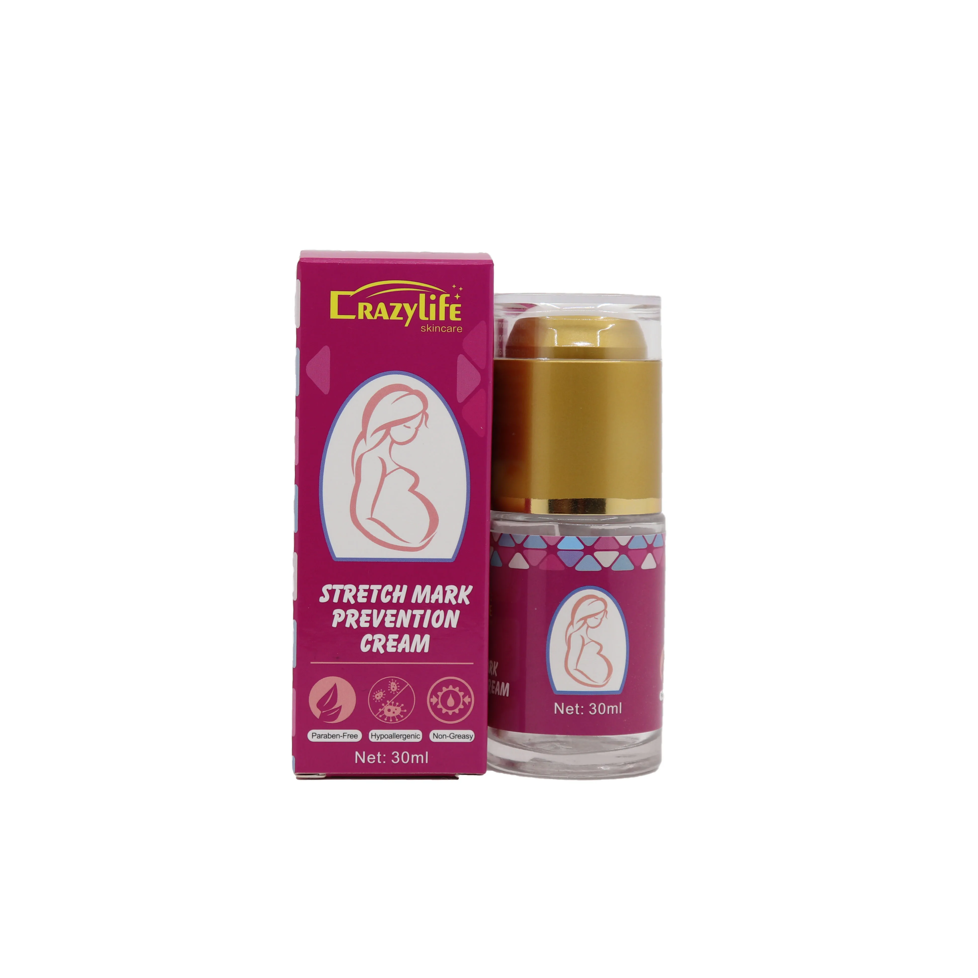 crazylife body cream Belly nourishing cream for pregnant women Stretch marks removed cream