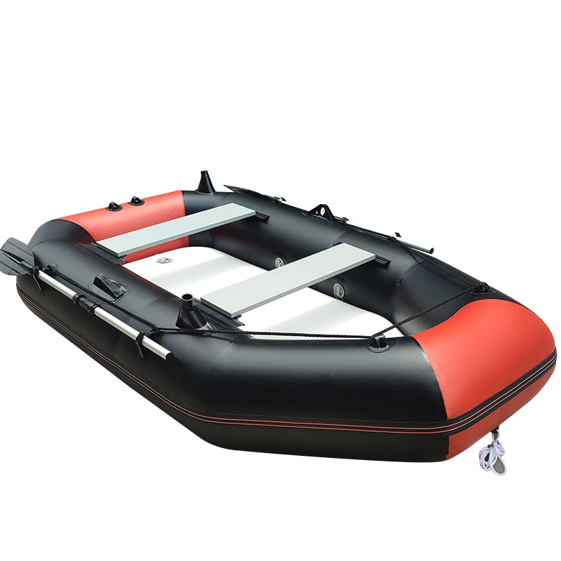 Rescue Drifting folding portable 2 & 4 people inflat pontoon inflatable fishing rowing boat