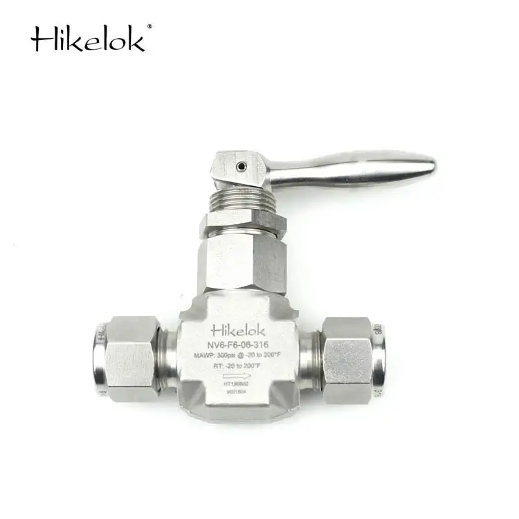 Swagelok Type Hikelok Stainless Steel Low Pressure 1/8 inch 1/2 Straight Angle Toggle Needle Valves/Pin