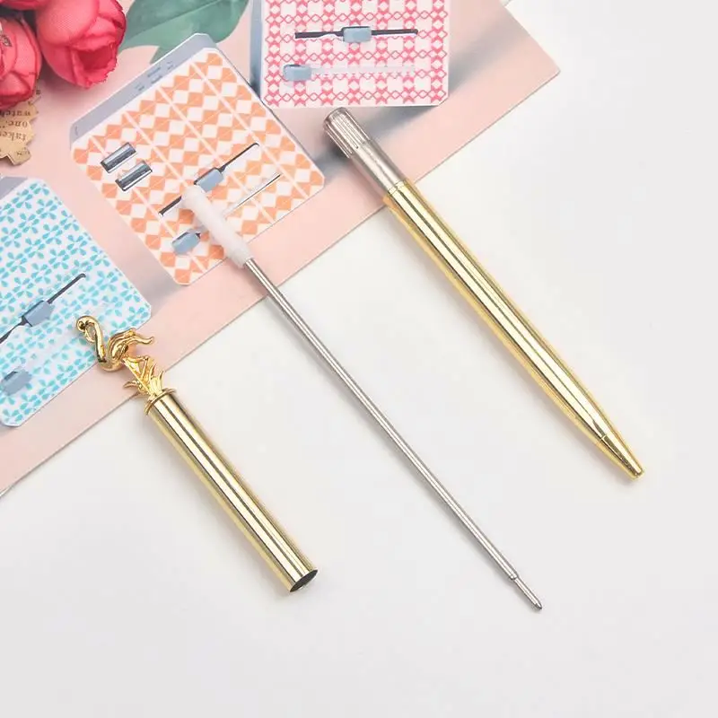 New Design  Bird Metal pen gold twist School Office Bird Metal Ball Pen