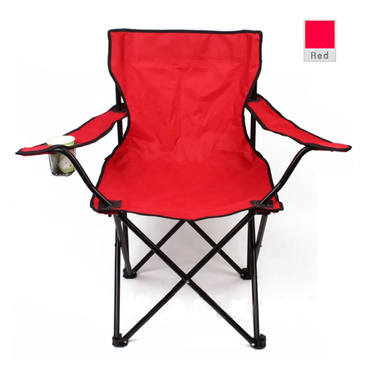 cheap high quality portable collapsible outdoor fishing hiking camp chair with cup holder